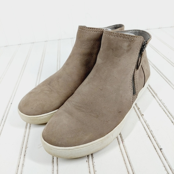 Naturalizer Womens Miranda Tan Brown Leather High Top Sneakers I967 - Picture 2 of 12